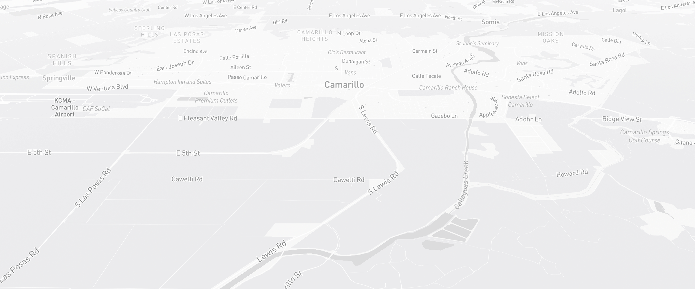 Neighborhood map of Camarillo, CA — the area served by Life Insurance Agents of Camarillo Group